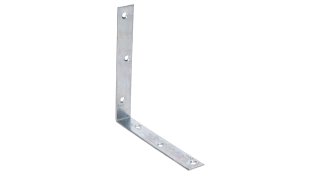 Uholník 150 x 150 x 22 x 2 mm, pozink, otvory ø 4,5 mm