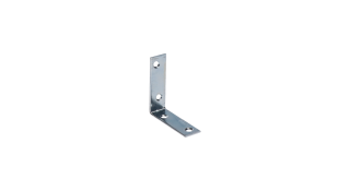 Uholník 50 x 50 x 17 x 2 mm, pozink, otvory ø 4,5 mm