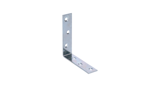 Uholník 80 x 80 x 19 x 2 mm, pozink, otvory ø 4,5 mm