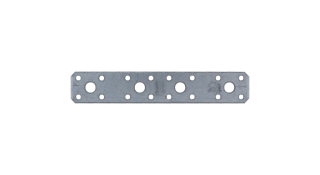 Plochá spojka 200 x 35 x 2,5 mm, pozink, diery ø 5/11 mm