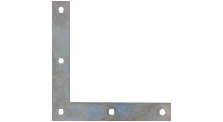 Rohovník 100 x 100 x 15 x 2 mm, pozink, otvory ø 4,5 mm
