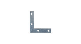 Rohovník 50 x 50 x 10 x 2 mm, pozink, otvory ø 4 mm