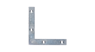 Rohovník 75 x 75 x 12 x 2 mm, pozink, otvory ø 4 mm