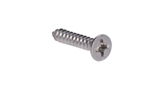 Nerezová skrutka samorezná 3,5 x 19 mm, zápustná, AISI 304