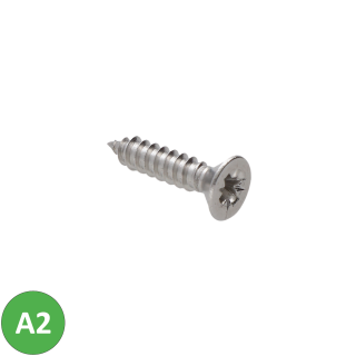 Nerezová skrutka samorezná 4,2 x 19 mm, zápustná, AISI 304