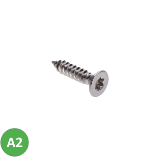 Nerezová skrutka samorezná 4,2 x 19 mm, zápustná, AISI 304