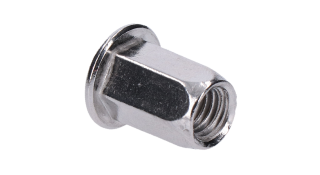 Nitovacia matica M8, plochá hlava, hex, L = 17 mm, nerez