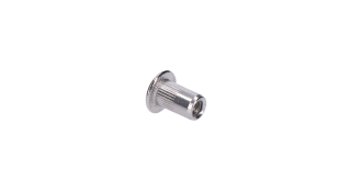 AISI 304 nitovacia matica M3, rýhovaný driek, L = 8 mm