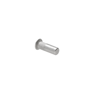 AISI 304 nitovacia matica M4, rýhovaný driek, L = 18 mm