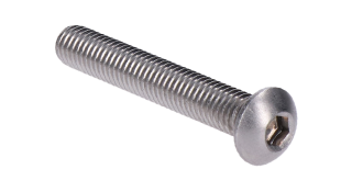 Skrutka M10 x 60 mm, polguľatá, imbus, DIN 7991/AISI 316/A4