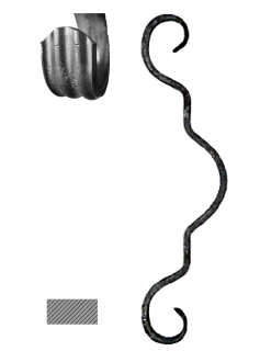 DOPREDAJ prvok 270 x 70 mm, 14 x 6 mm, základné rozkutie