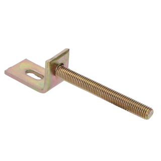 Kotvenie na plotové dielce, M12, 30 x 150 mm, žltý pozink
