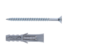 Hmoždinka uni 6 x 30 mm, skrutka 3,5 x 40 mm, zápust, PZ2