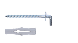 Hmoždinka rozperná 8 x 50 mm so skrutkou s rovným hákom