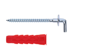 Hmoždinka uzlovacia 8 x 40 mm, skrutka s rovným hákom