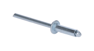 Trhací nit 5 x 12 mm, hliník 5050/pozink oceľ DIN 7337