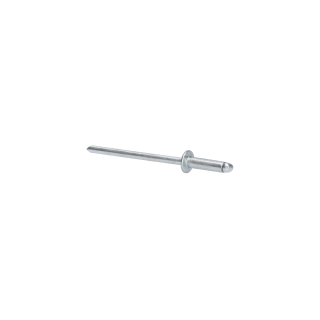 Trhací nit 4 x 8 mm, oceľ/oceľ, pozink DIN 7337