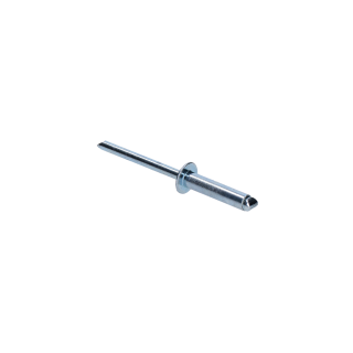 Trhací nit 4,8 x 12 mm, oceľ/oceľ, pozink DIN 7337