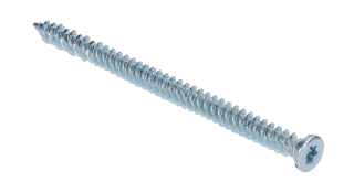 Turbo skrutka 7,5 x 132 mm plochá hlava, zápustná hlava