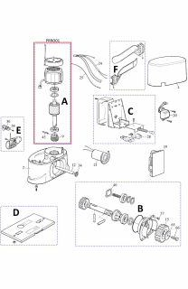 PRRO01 kit motora 230 V pre Robo1000