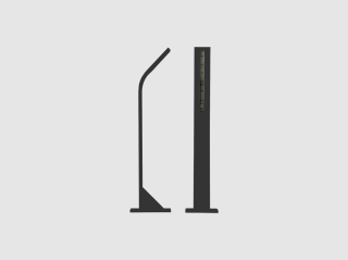 Vonkajšie LED osvetlenie STIK S DOWN, RAL 7016, H = 404 mm