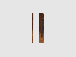 Vonkajšie LED osvetlenie FLAT, CORTEN, H = 240 mm