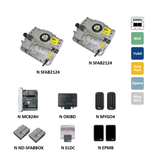 SFABKit2124BD sada pre dvojkrídlovú bránu do 2,3 m/krídlo