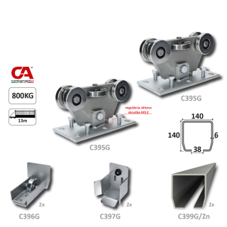 GRANDE samonos do 800 kg, profil 140 x 140 x 6000 mm