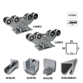 INTERMEDIO samonos do 470 kg, profil 80 x 85 x 6000 mm