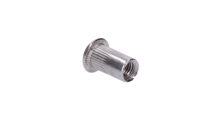 AISI 304 nitovacia matica M5, rýhovaný driek, L = 15 mm