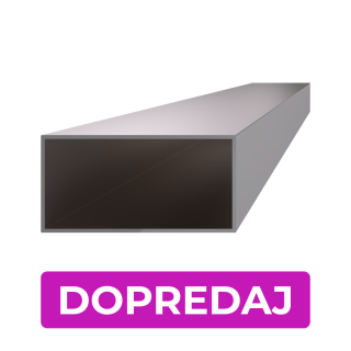 DOPREDAJ profil 100 x 50 x 2 x 1000 mm, brúsená AISI 304