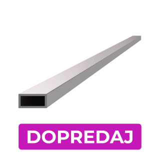 DOPREDAJ profil 20 x 10 x 1,5 x 1000 mm, brúsená AISI 304