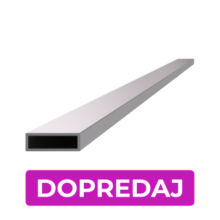DOPREDAJ profil 30 x 10 x 1,5 x 5000 mm, brúsená AISI 304