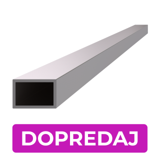 DOPREDAJ profil 30 x 20 x 2 x 4000 mm, brúsená AISI 304