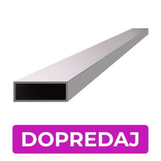 DOPREDAJ profil 40 x 15 x 1,5 x 4000 mm, brúsená AISI 304