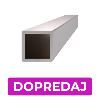 DOPREDAJ profil 10 x 10 x 1 x 1000 mm, brúsená AISI 304