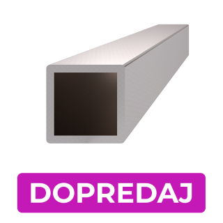 DOPREDAJ profil 15 x 15 x 1,5 x 2000 mm, brúsená AISI 304