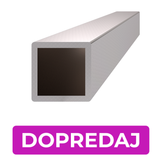 DOPREDAJ profil 20 x 20 x 1,5 x 2000 mm, brúsená AISI 304