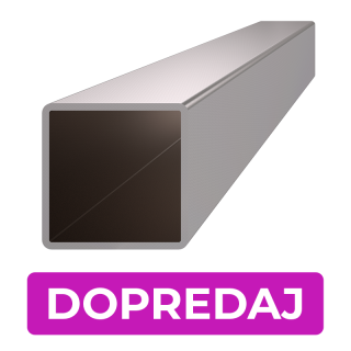 DOPREDAJ profil 30 x 30 x 2 x 1000 mm, brúsená AISI 304