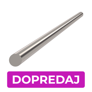 DOPREDAJ tyč ø 8 x 2000 mm, kartáčovaná nerez AISI 304