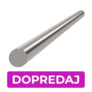 DOPREDAJ tyč ø 12 x 1000 mm, kartáčovaná nerez AISI 304