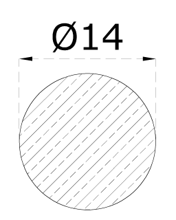DOPREDAJ tyč ø 14 x 2000 mm, kartáčovaná nerez AISI 304