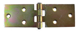 Záves pásový 106 x 35 mm žltý zinok
