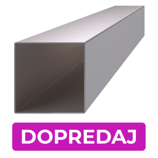 DOPREDAJ profil 80 x 80 x 2 x 4000 mm, brúsená AISI 304
