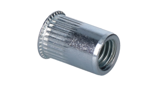 Nitovacia rýhovaná matica M8, mikro hlava, L = 16,5 mm