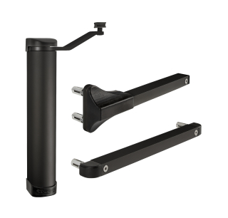 Hydraulický zatvárač, pre krídlo do 75 kg / 1,1 m, Silver