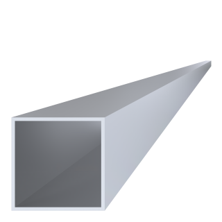 Hliníkový jokel 80 x 80 x 3 x 6000 mm, bez úpravy