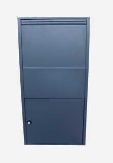 Box na balíky s prepadovou lištou, H = 880 mm, RAL 7016