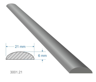 DOPREDAJ Pásovina oblá D, 21 x 6 x 2000 mm