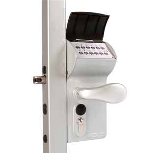 Elektronický kódový zámok pre profil 40 - 60 mm, Silver